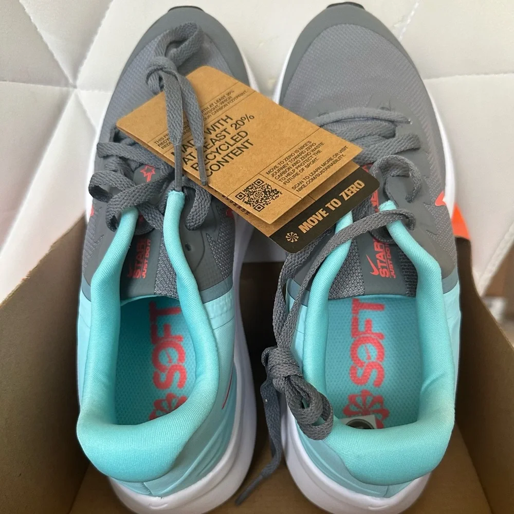 Nike Star Runner 3 GS Smoke Grey Copa Aqua Sneakers Youth 5Y NWT